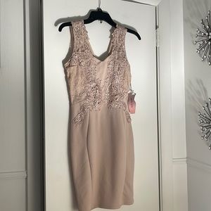 Discovery pink lace dress